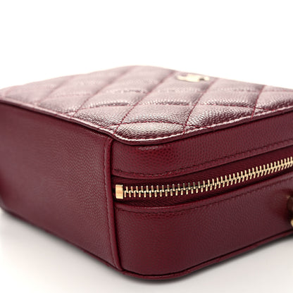 Chanel Caviar Quilted Camera Bag Burgundy 10 of 11