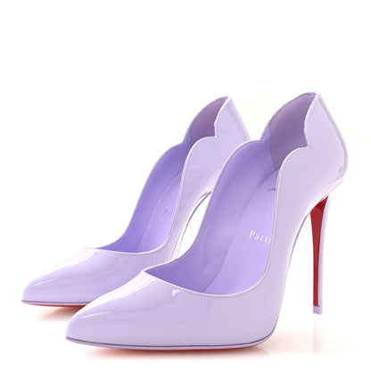 Christian Louboutin Patent Hot Chick 100 Pumps 37 Lilac Smoke 4 of 8