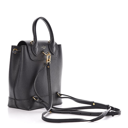 Louis Vuitton Calfskin Lockme Mini Backpack Black 3 of 13
