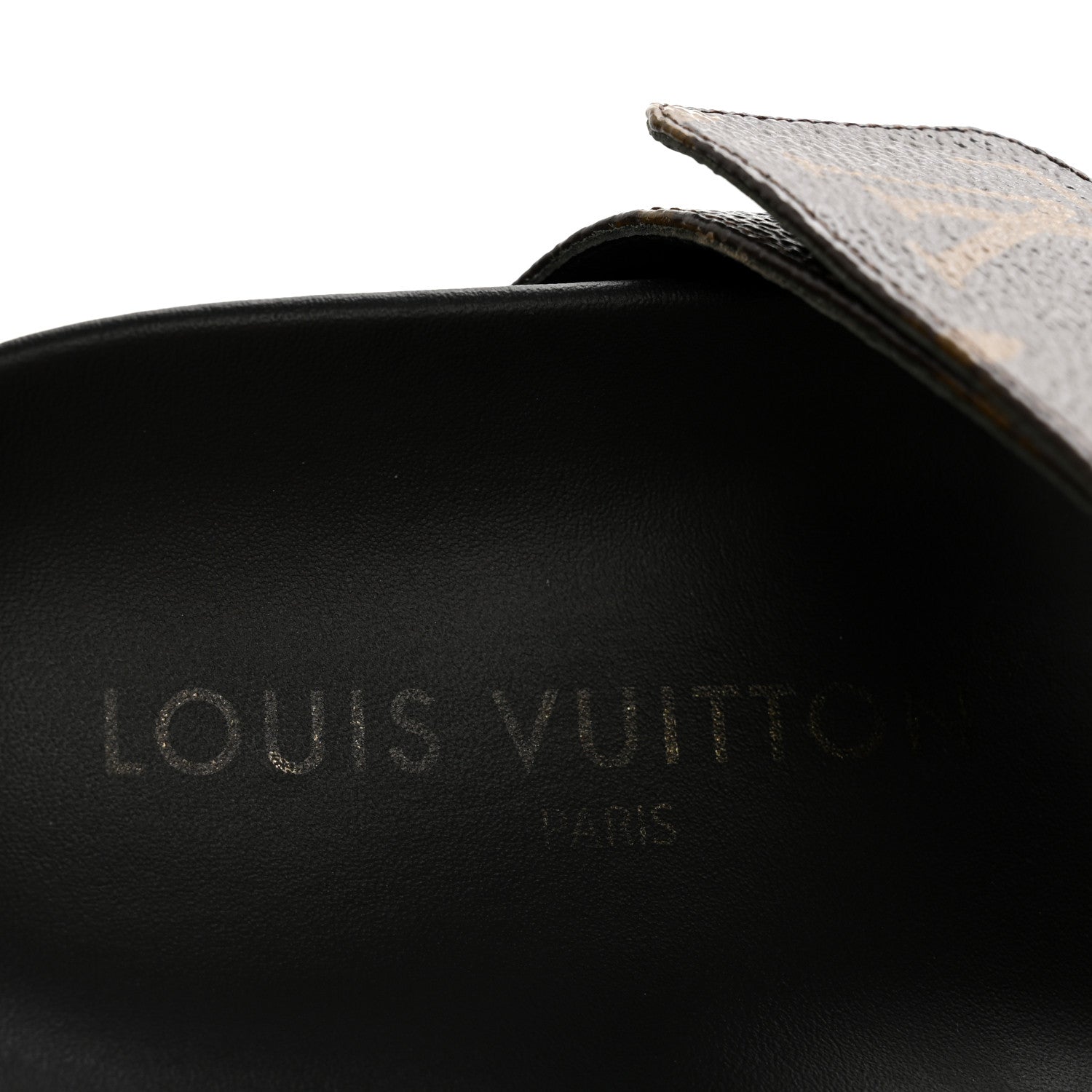 Louis Vuitton Monogram Bom Dia Mule Sandals 39 Black 8 of 10
