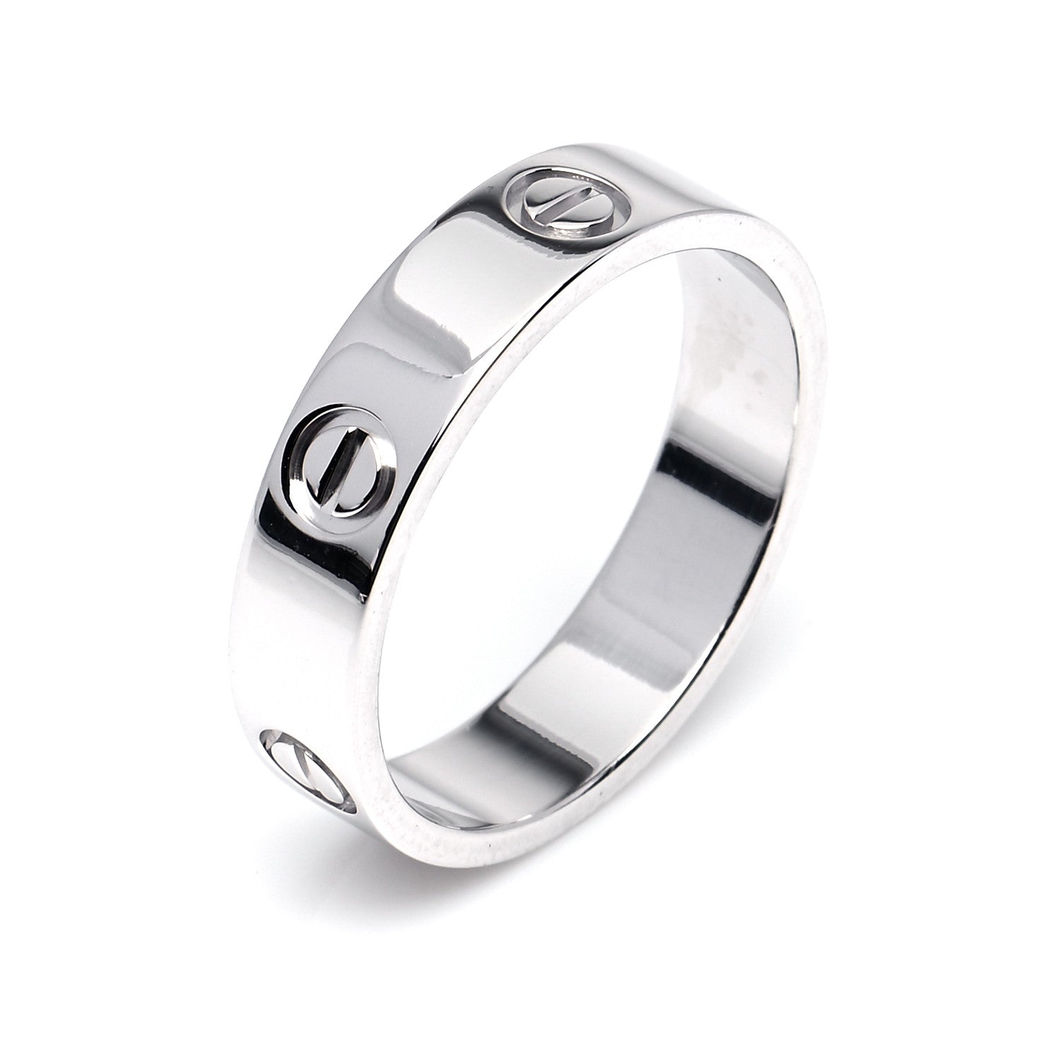 Cartier Platinum 5.5mm LOVE Ring 65 11 9 of 10