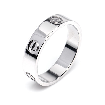 Cartier Platinum 5.5mm LOVE Ring 65 11 9 of 10