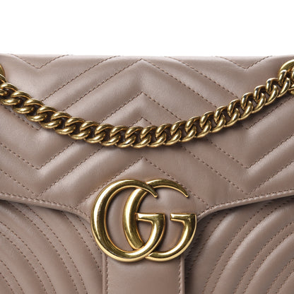 Gucci Calfskin Matelasse Small GG Marmont Shoulder Bag Porcelain Rose 12 of 12