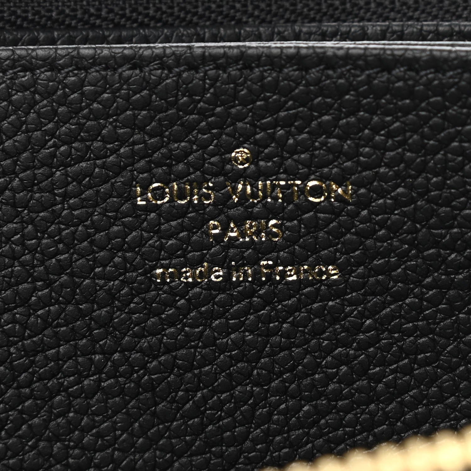 Louis Vuitton Empreinte Monogram Giant Zippy Wallet Black Beige 6 of 7