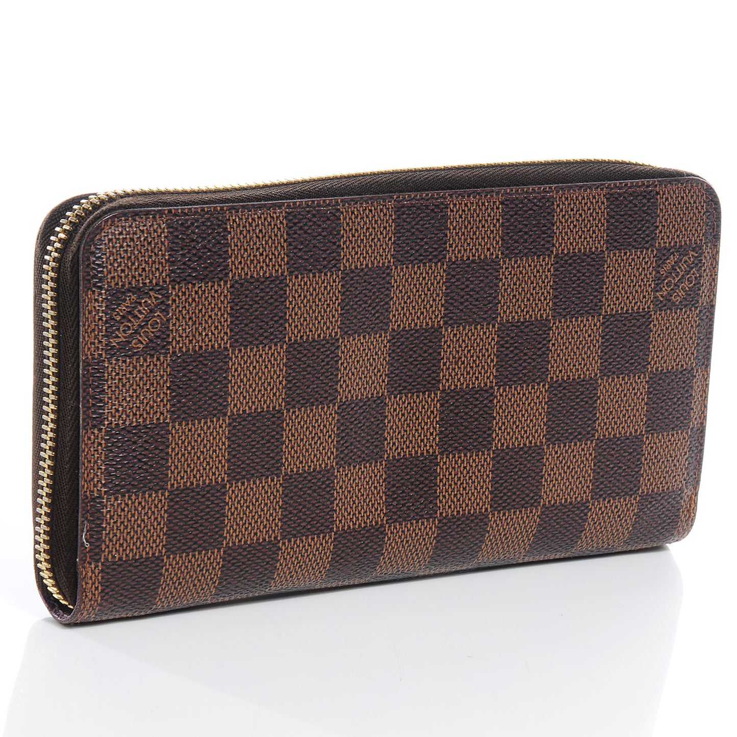 Damier Ebene Illustre Zippy Wallet Violet