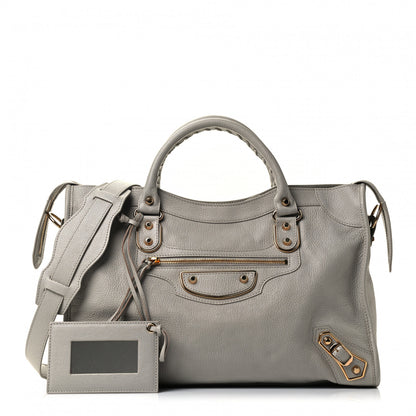 Balenciaga Chevre Gold Metallic Edge Hardware City Gris Glace 1 of 4