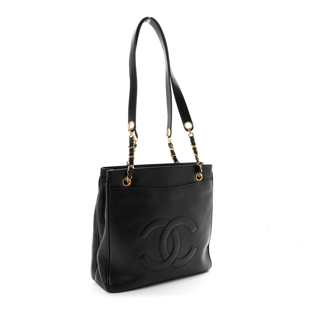 Chanel Caviar Flap Shoulder Bag Black 3 of 10