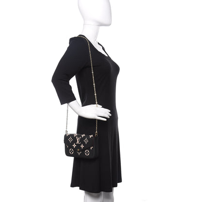 Louis Vuitton Empreinte Monogram Giant Felicie Pochette Black Beige 3 of 13