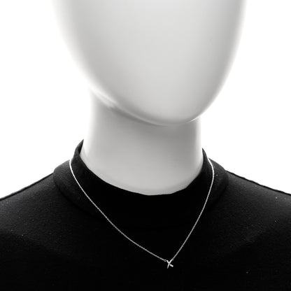 Tiffany Sterling Silver Paloma Picasso Graffiti X Pendant Necklace 2 of 5