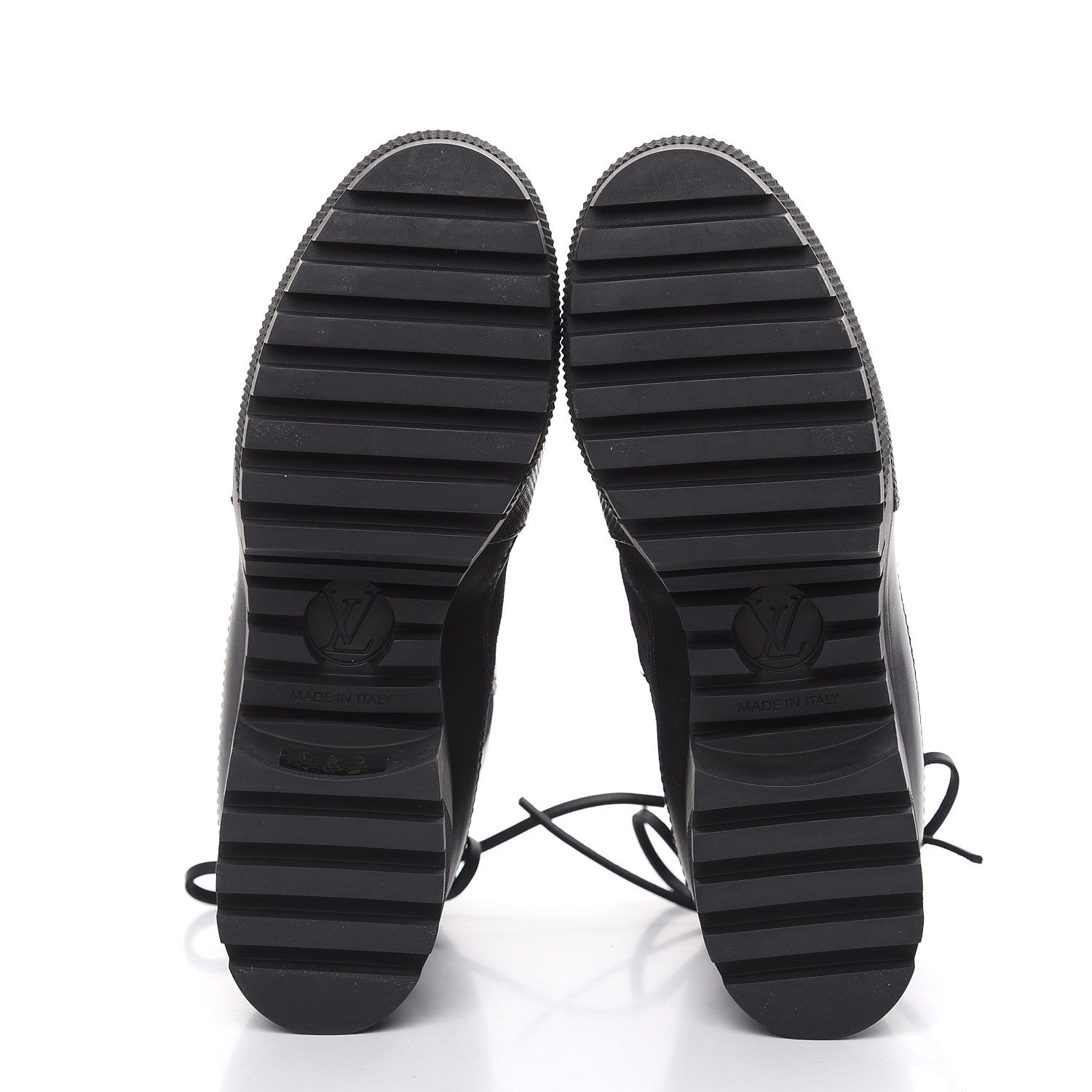 Louis Vuitton Suede Calfskin Monogram LV Black Heart Laureate Platform Desert Boots 37 Black 5 of 8