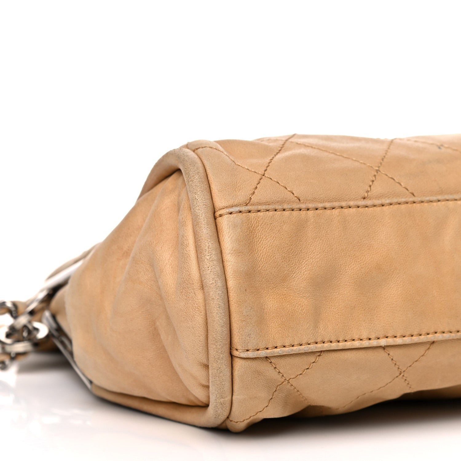 Chanel Lambskin Stitched Medium Ultimate Soft Tote Beige 8 of 19