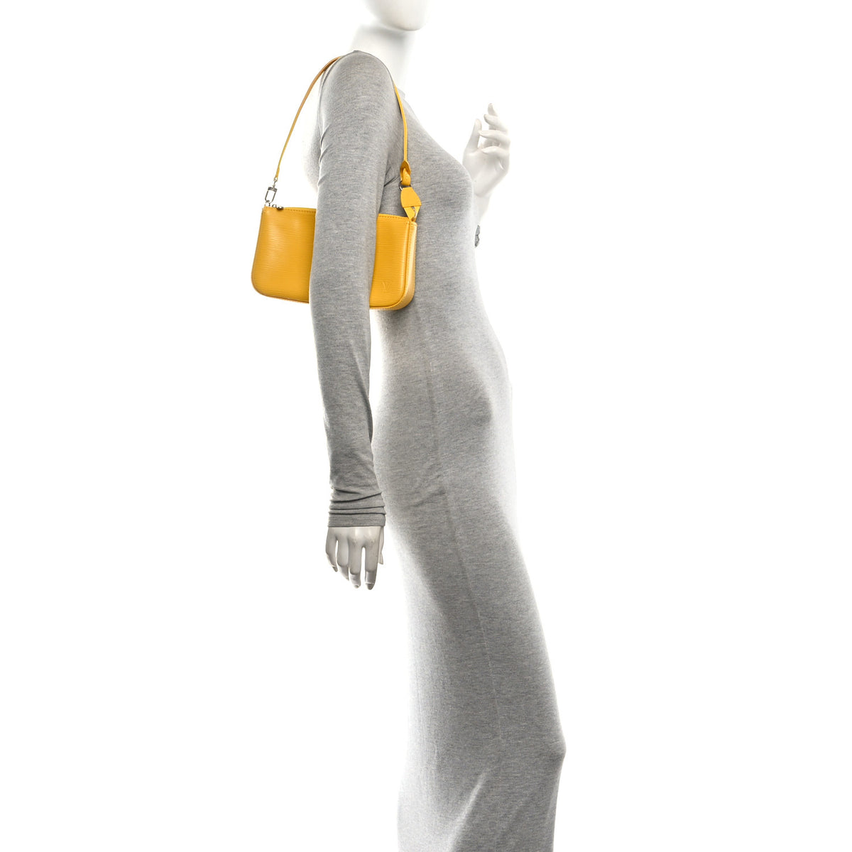 Louis Vuitton Epi Pochette Accessories NM Citron 2 of 10
