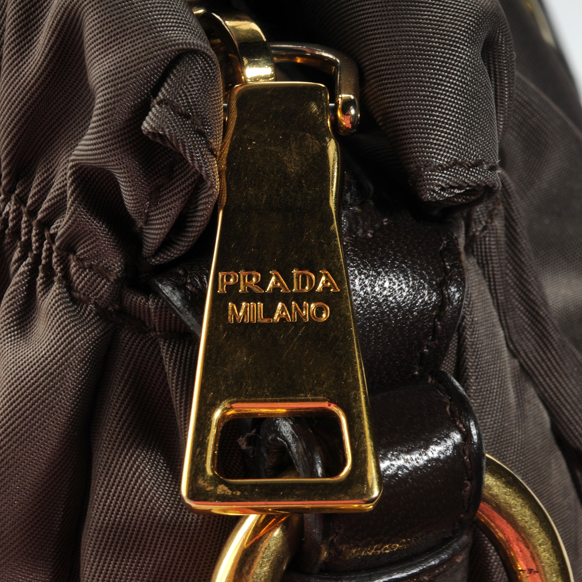 Prada Tessuto Nylon Gaufre Shopping Satchel Fumo 12 of 12