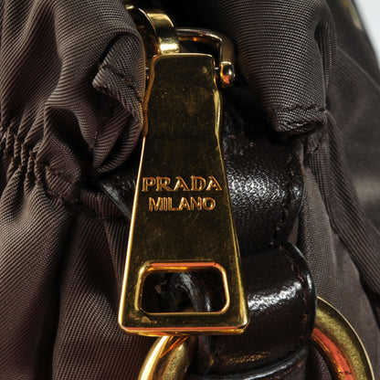 Prada Tessuto Nylon Gaufre Shopping Satchel Fumo 12 of 12