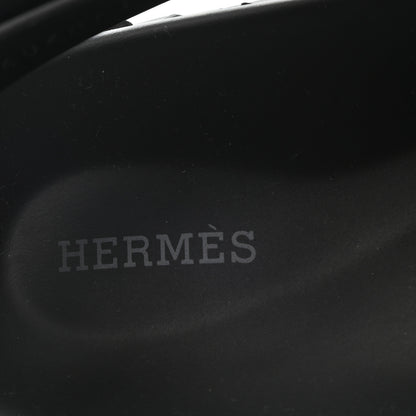 Hermes Calfskin Goatskin Mens Electric Sandals 43 Black 7 of 9
