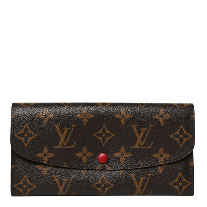 Louis Vuitton Monogram Emilie Wallet Rouge 1 of 12