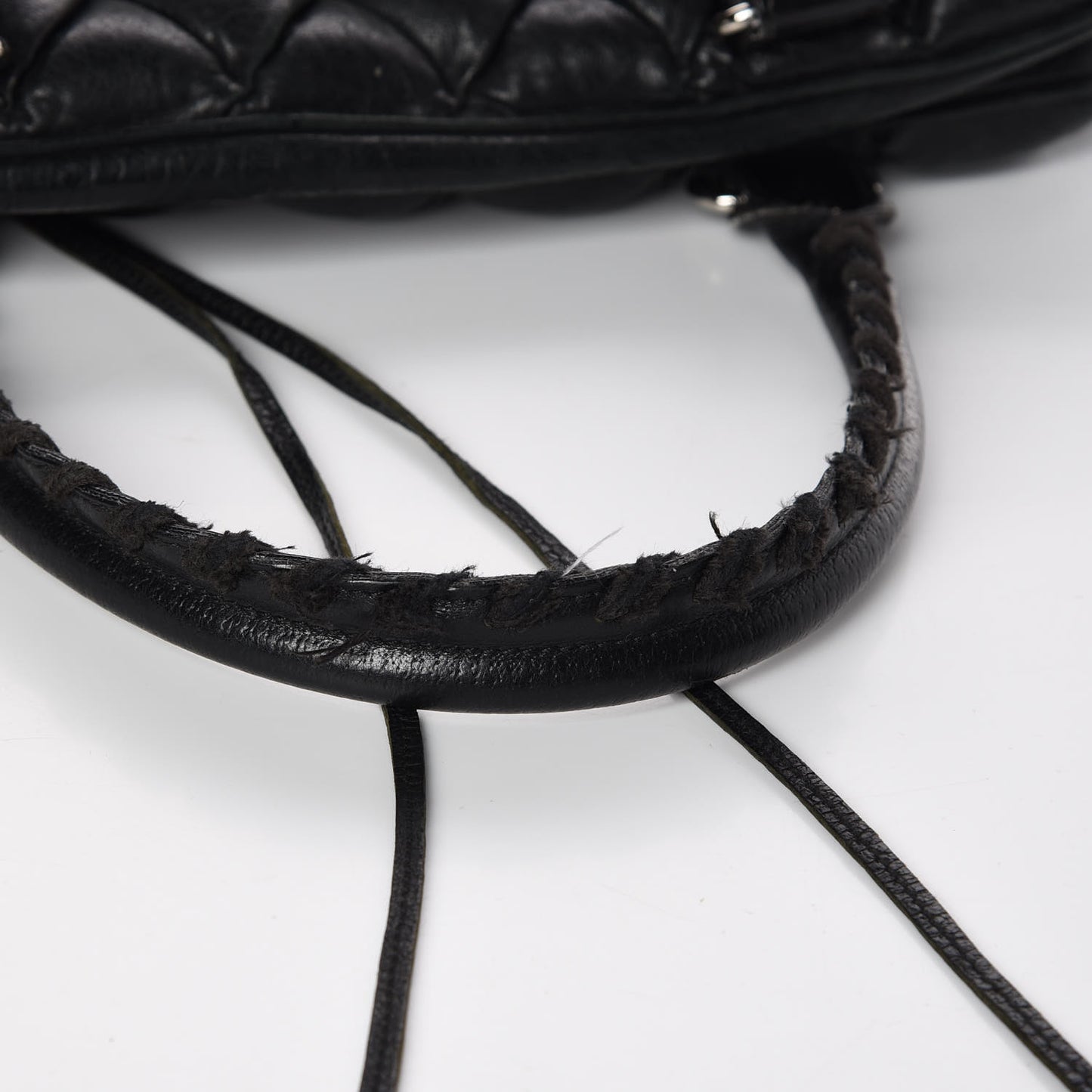 Chevre Quilted Matelasse MM Black