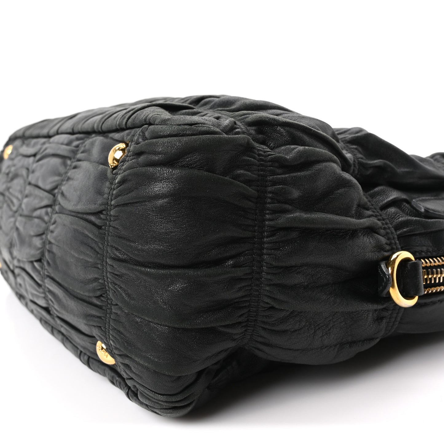 Nappa Gaufre Tote Black