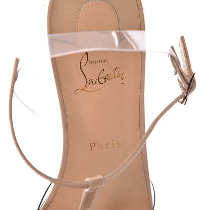 Christian Louboutin Patent PVC Nosy Flats 41.5 Nude Transparent 6 of 8