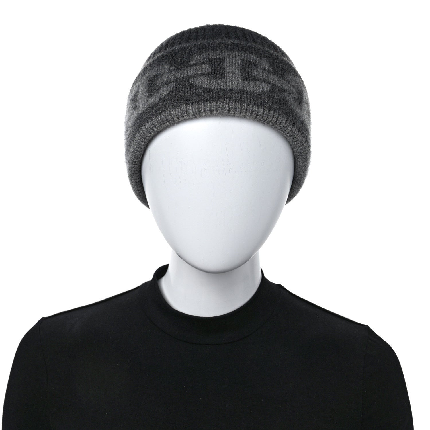 Hermes Cashmere Knit Heaven Beanie M Charbon Flanelle 3 of 4