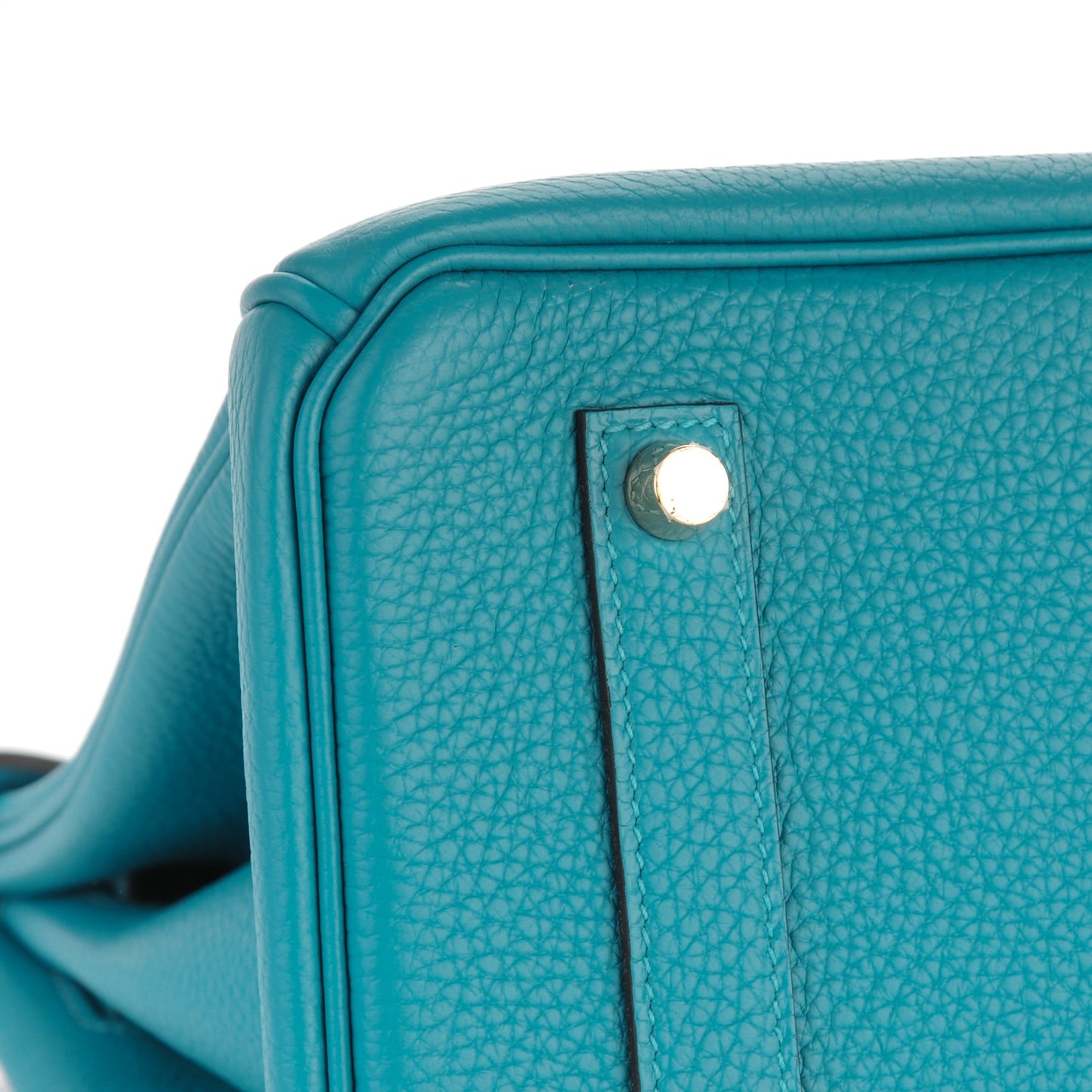 Taurillon Clemence Birkin 35 Turquoise