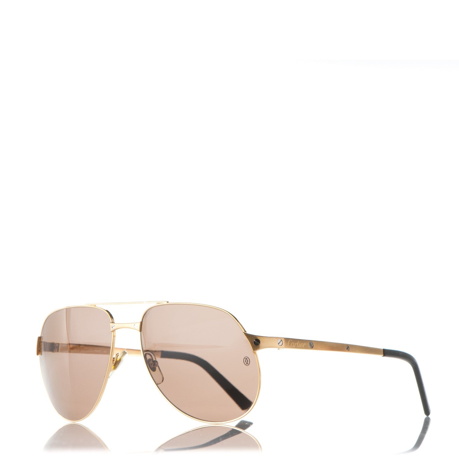 Cartier Santos Dumont Vendome Aviator Sunglasses T8200747 Gold 1 of 8