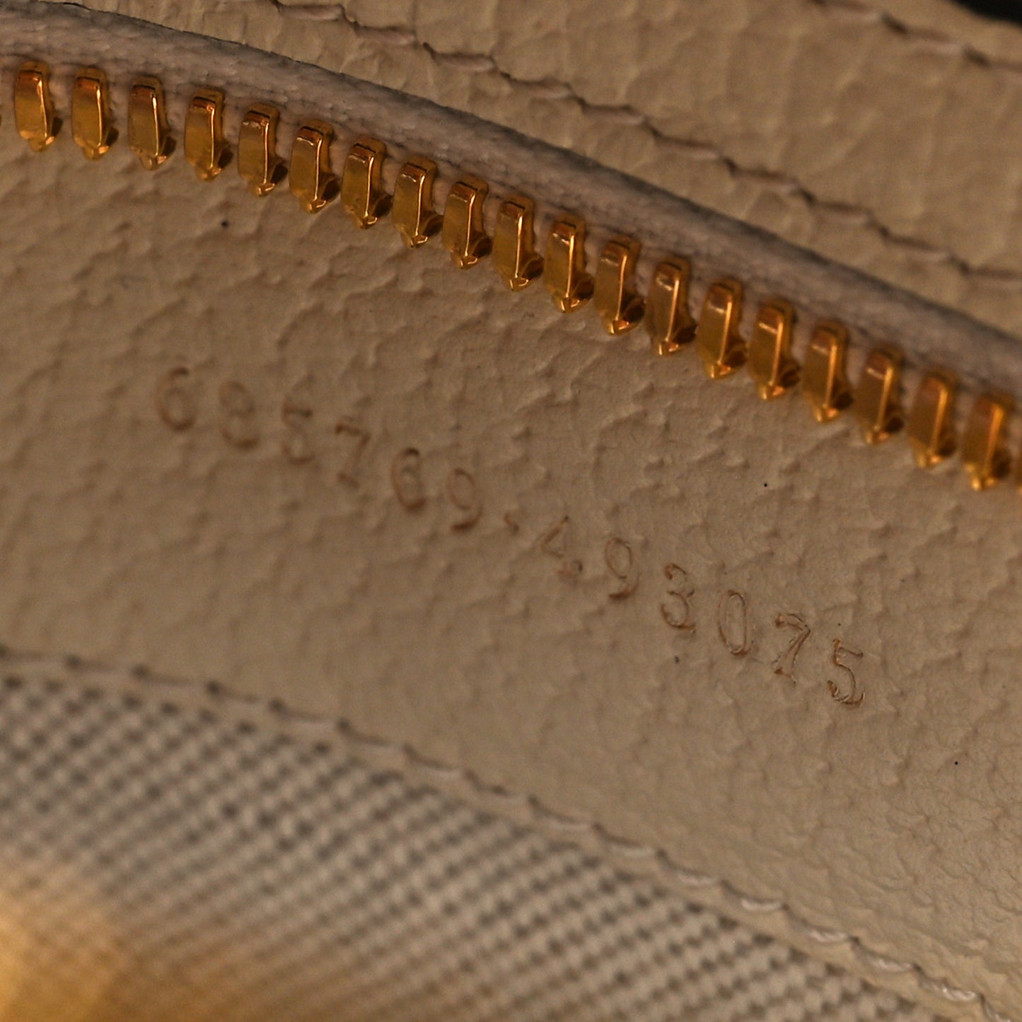 GG Supreme Monogram Textured Calfskin Web Small Ophidia Day Backpack Beige Ebony Mystic White