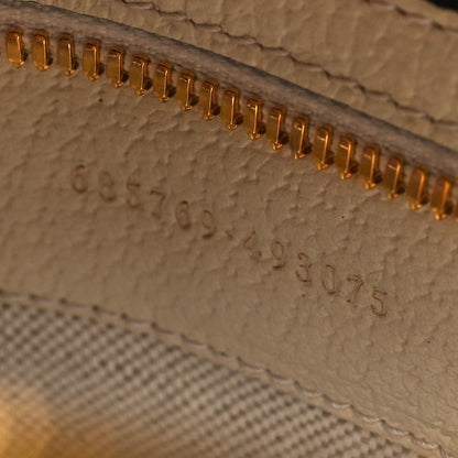Gucci GG Supreme Monogram Textured Calfskin Web Small Ophidia Day Backpack Beige Ebony Mystic White 8 of 11