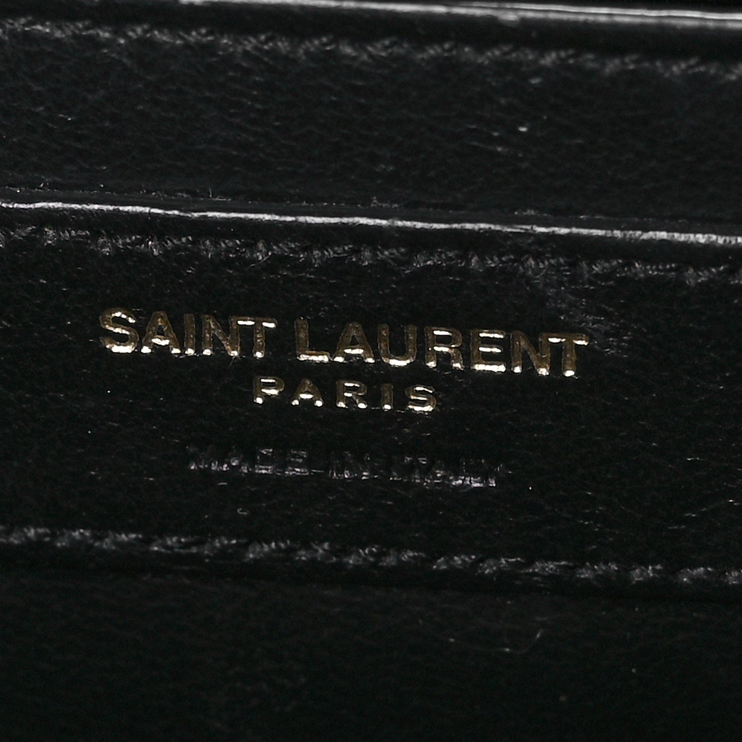 Grain De Poudre Medium Classic Monogram Kate Satchel Black
