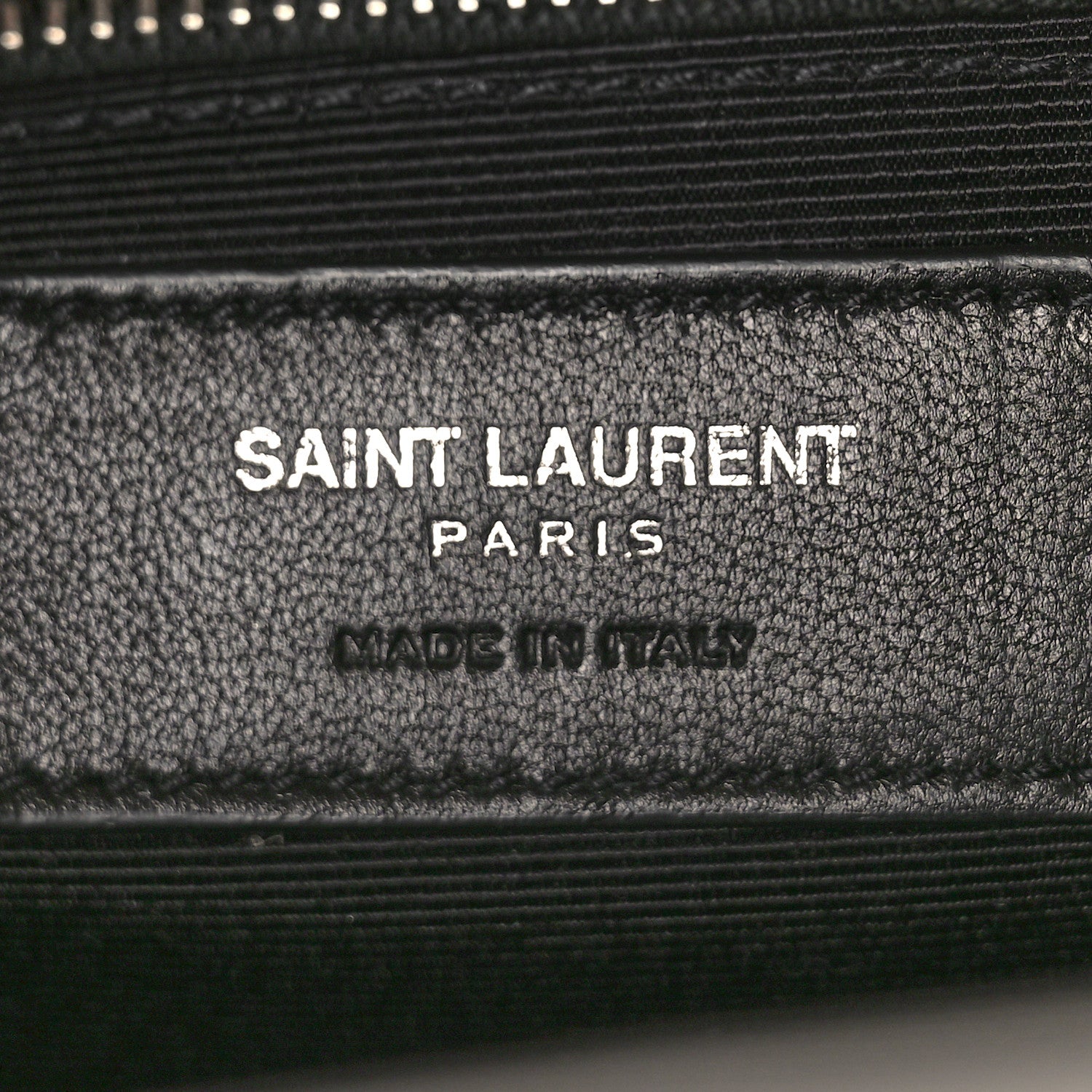 Saint Laurent Grain De Poudre Matelasse Chevron Large Monogram Satchel Light Grey 6 of 8