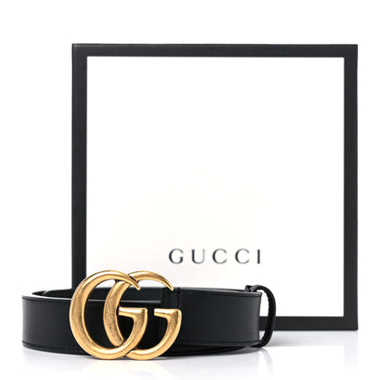 Gucci Calfskin Double G 30mm Belt 95 38 Black 9 of 9