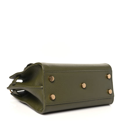 Saint Laurent Grained Calfskin Nano Supple Sac De Jour Loden Green 4 of 10