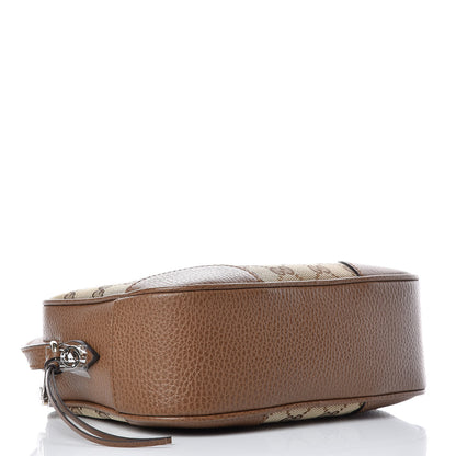 Gucci Monogram Mini Bree Messenger Bag Beige Tabacco 5 of 10