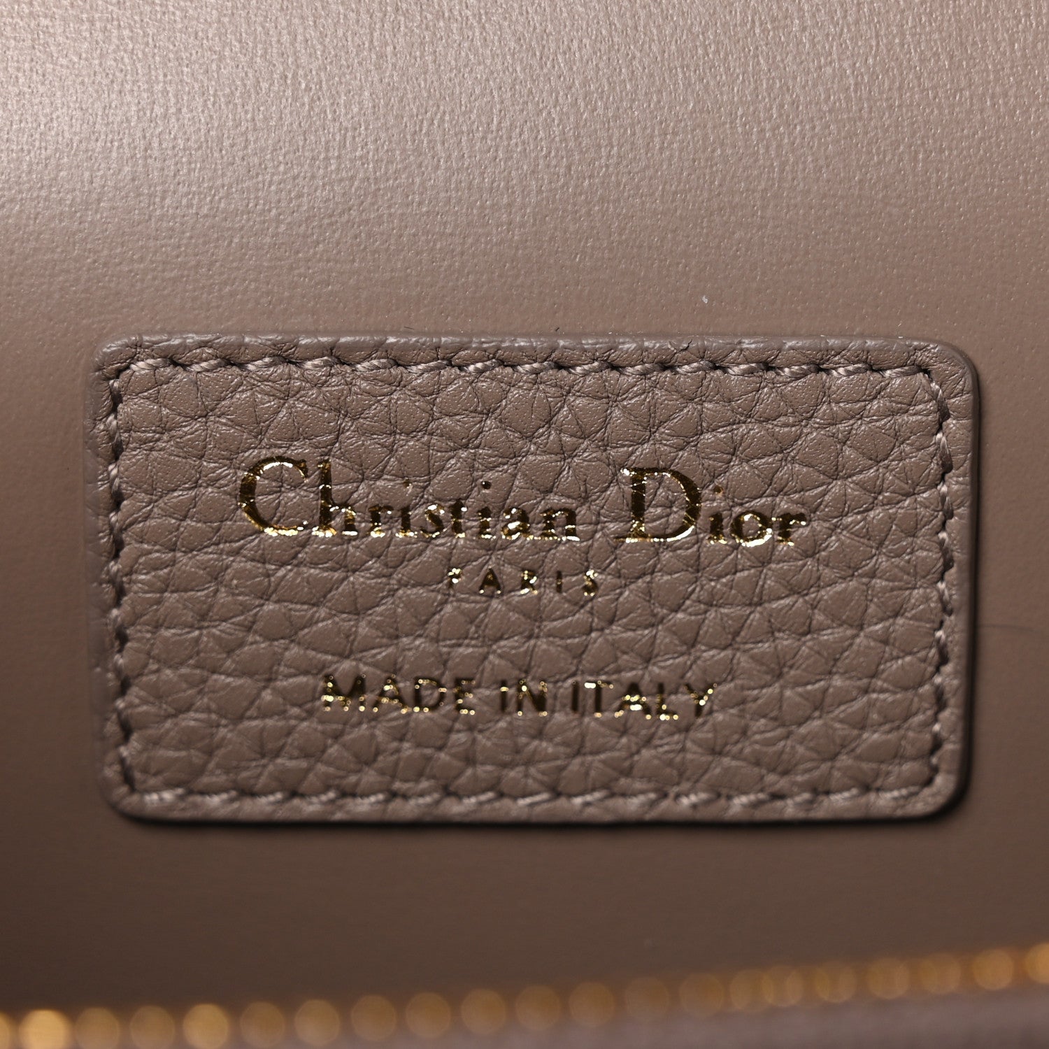 Christian Dior Grained Calfskin Medium St. Honore Tote Beige 6 of 9