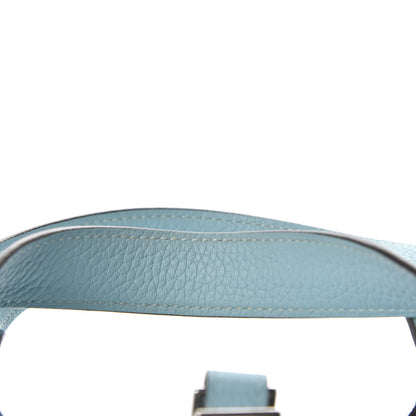 Hermes Taurillon Clemence Picotin Lock 18 PM Bleu Atoll 14 of 16