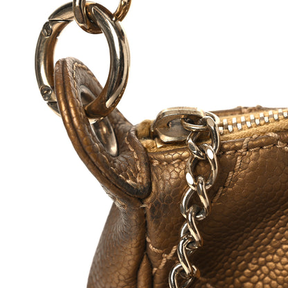 Chanel Metallic Caviar Quilted Timeless CC Shoulder Bag Gold 11 of 12