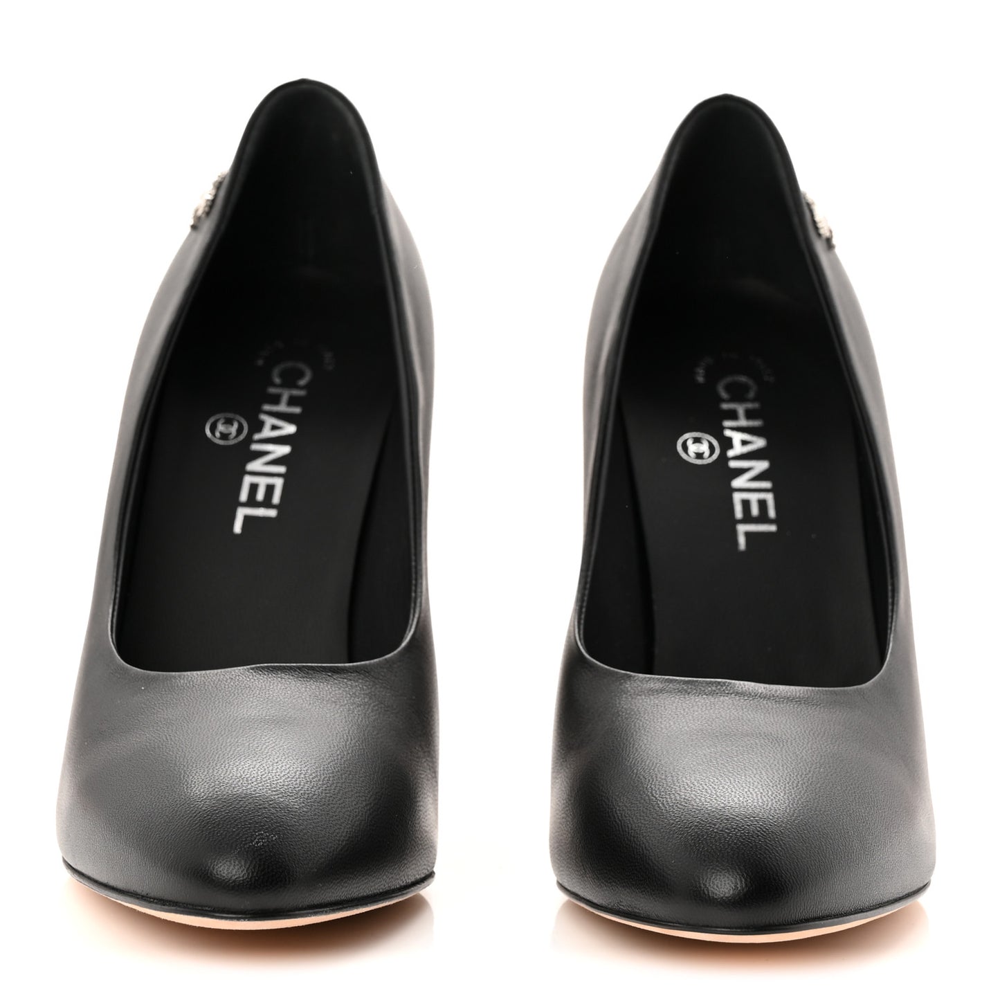 Lambskin CC Pumps 39.5 Black