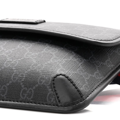 Gucci GG Supreme Monogram Web Slim Belt Bag Black Grey 10 of 10