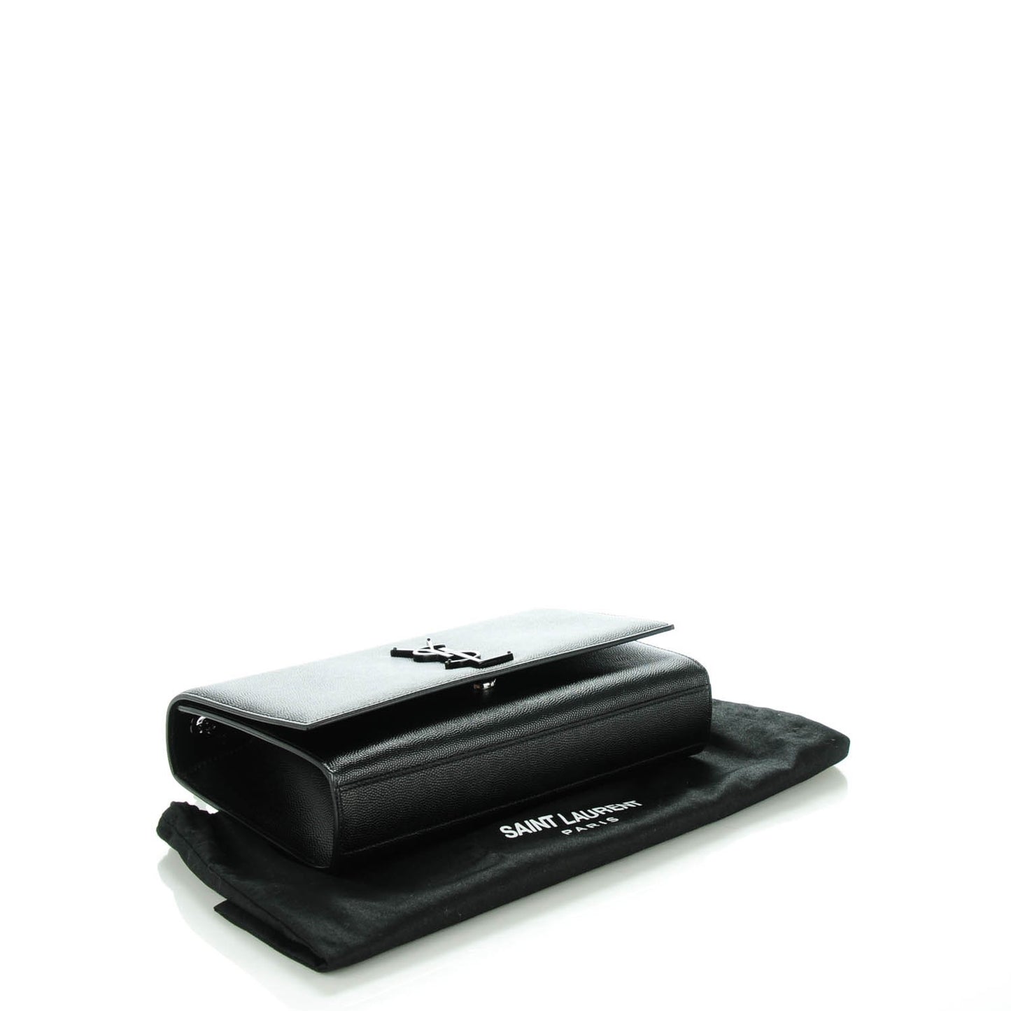 Grain De Poudre Medium Classic Monogram Satchel Black