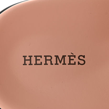 Hermes Suede Goatskin Womens Chypre Sandals 37 Rose Aube 8 of 10