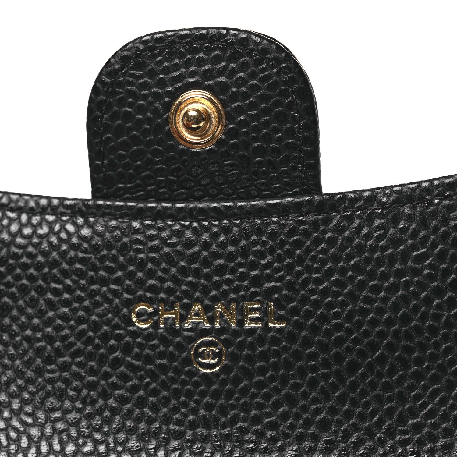 Chanel Caviar Quilted Flap Card Holder Wallet Black 6 of 10