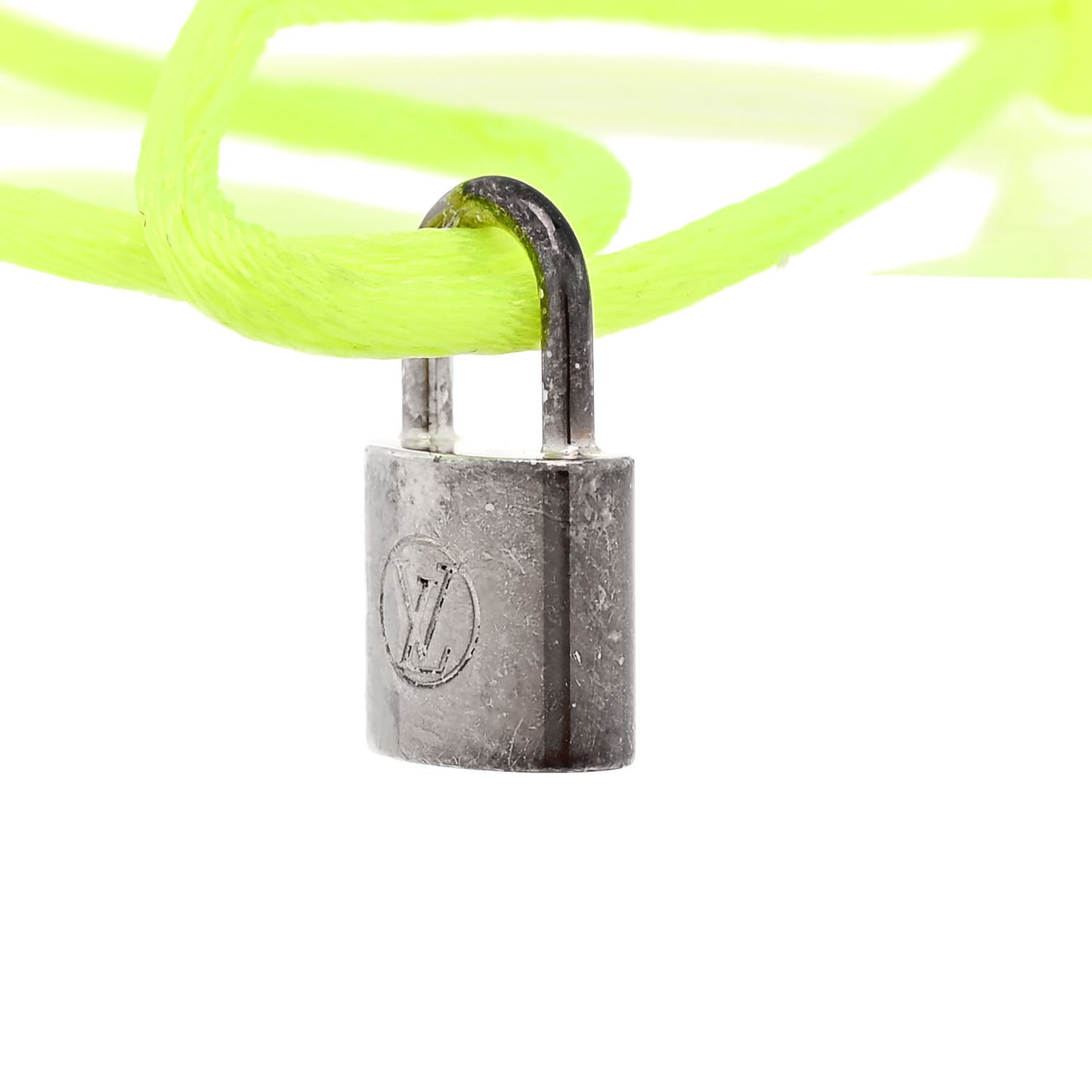 X UNICEF Sterling Silver Lockit Bracelet Neon Yellow