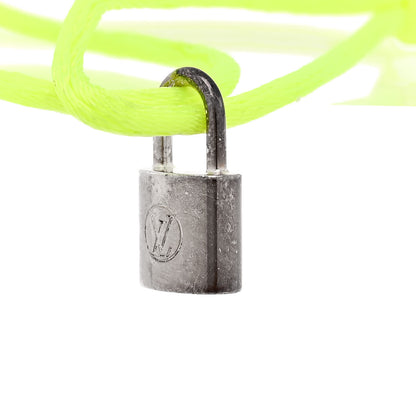 Louis Vuitton X UNICEF Sterling Silver Lockit Bracelet Neon Yellow 3 of 5