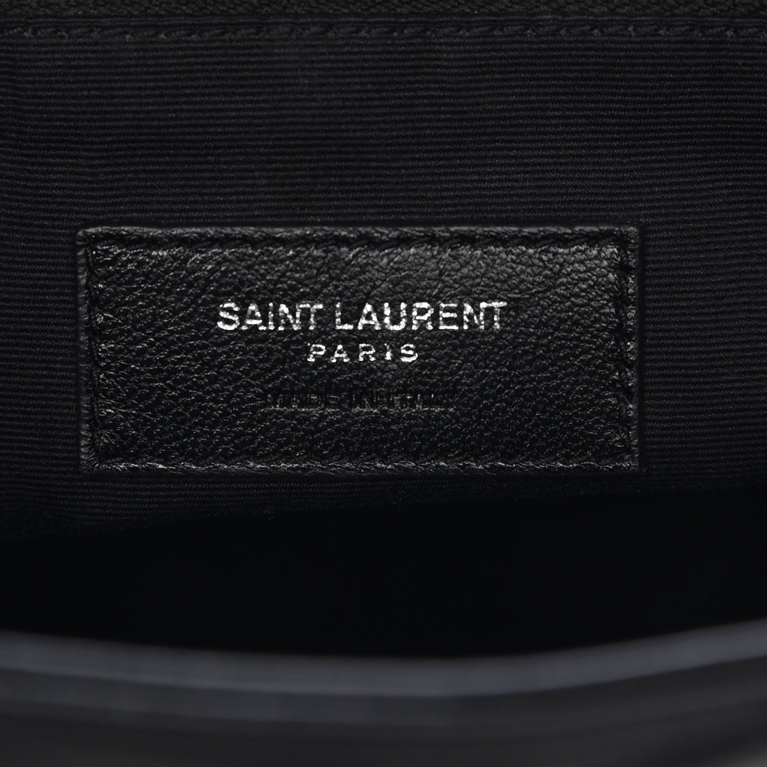 Saint Laurent Calfskin Y Quilted Monogram Medium Loulou Backpack Black 6 of 7