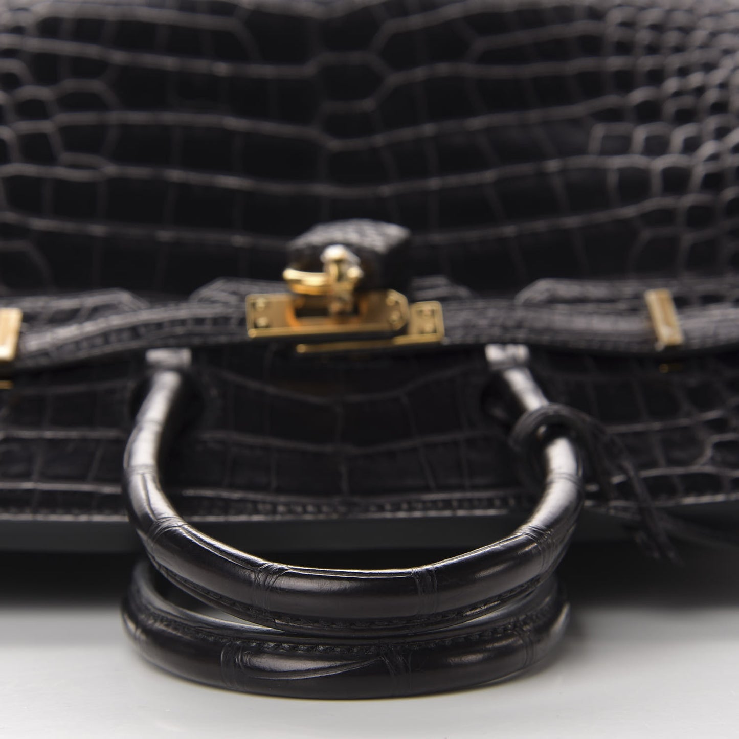 Matte Alligator Birkin 25 Black