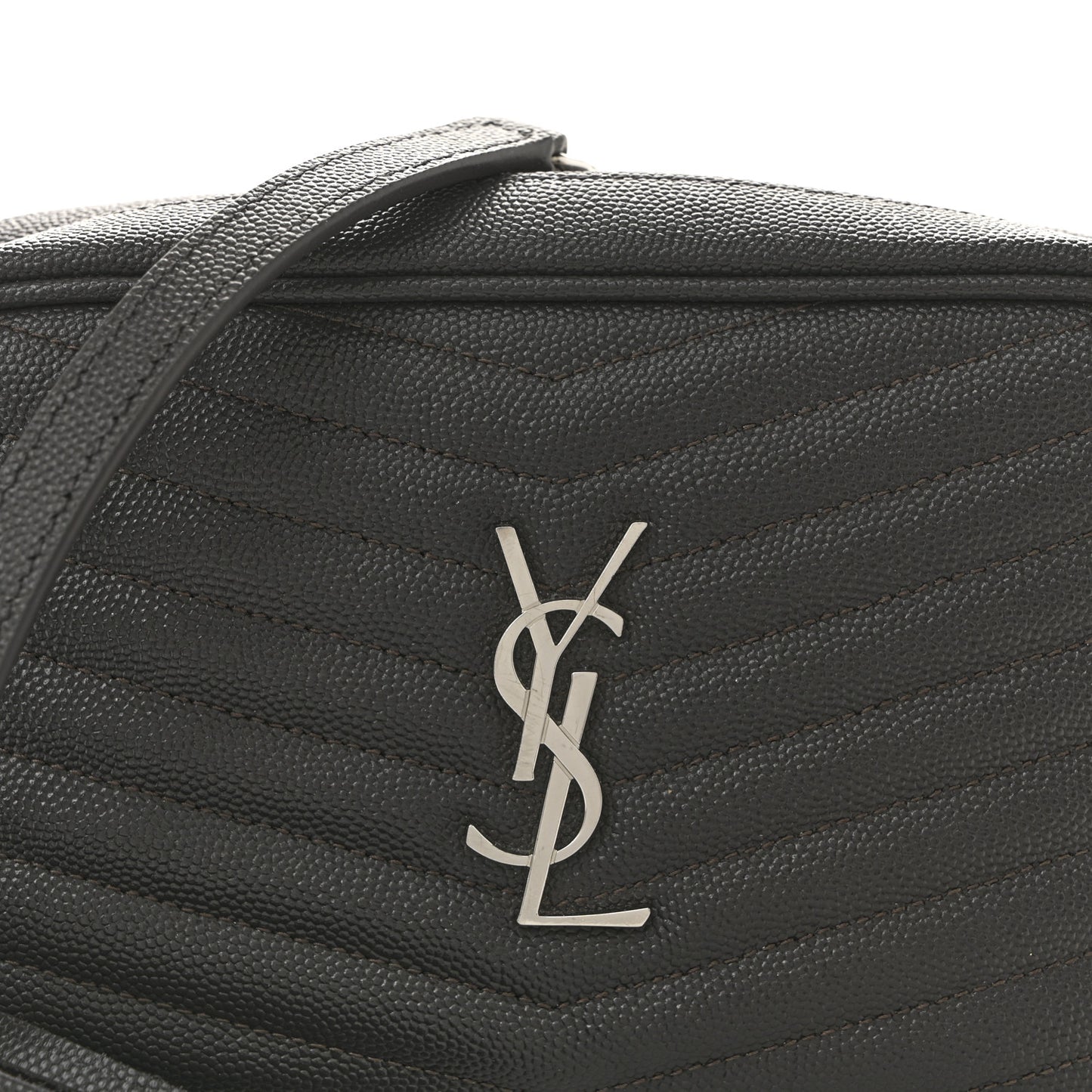 Grain De Poudre Matelasse Monogram Mini Lou Camera Bag Asphalt