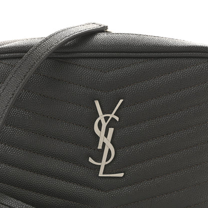 Saint Laurent Grain De Poudre Matelasse Monogram Mini Lou Camera Bag Asphalt 8 of 10