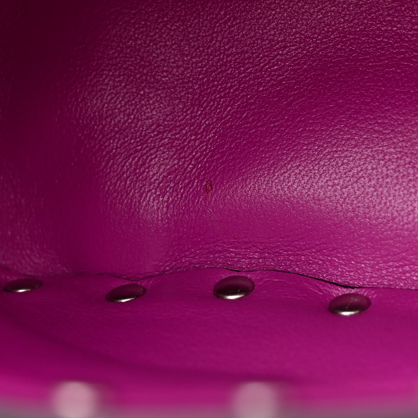 Patent Small Rockstud Spike Shoulder Bag Radiant Orchid