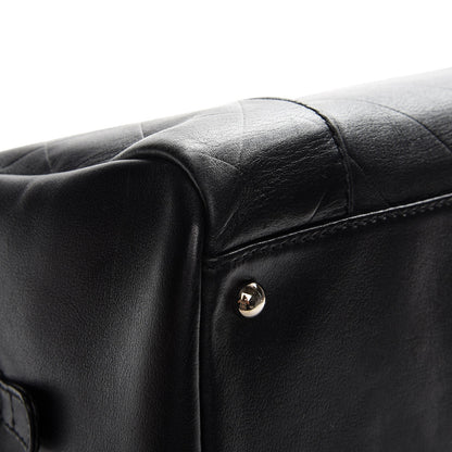 Chanel Calfskin Chevron CC All Day Long Boston Black 12 of 14