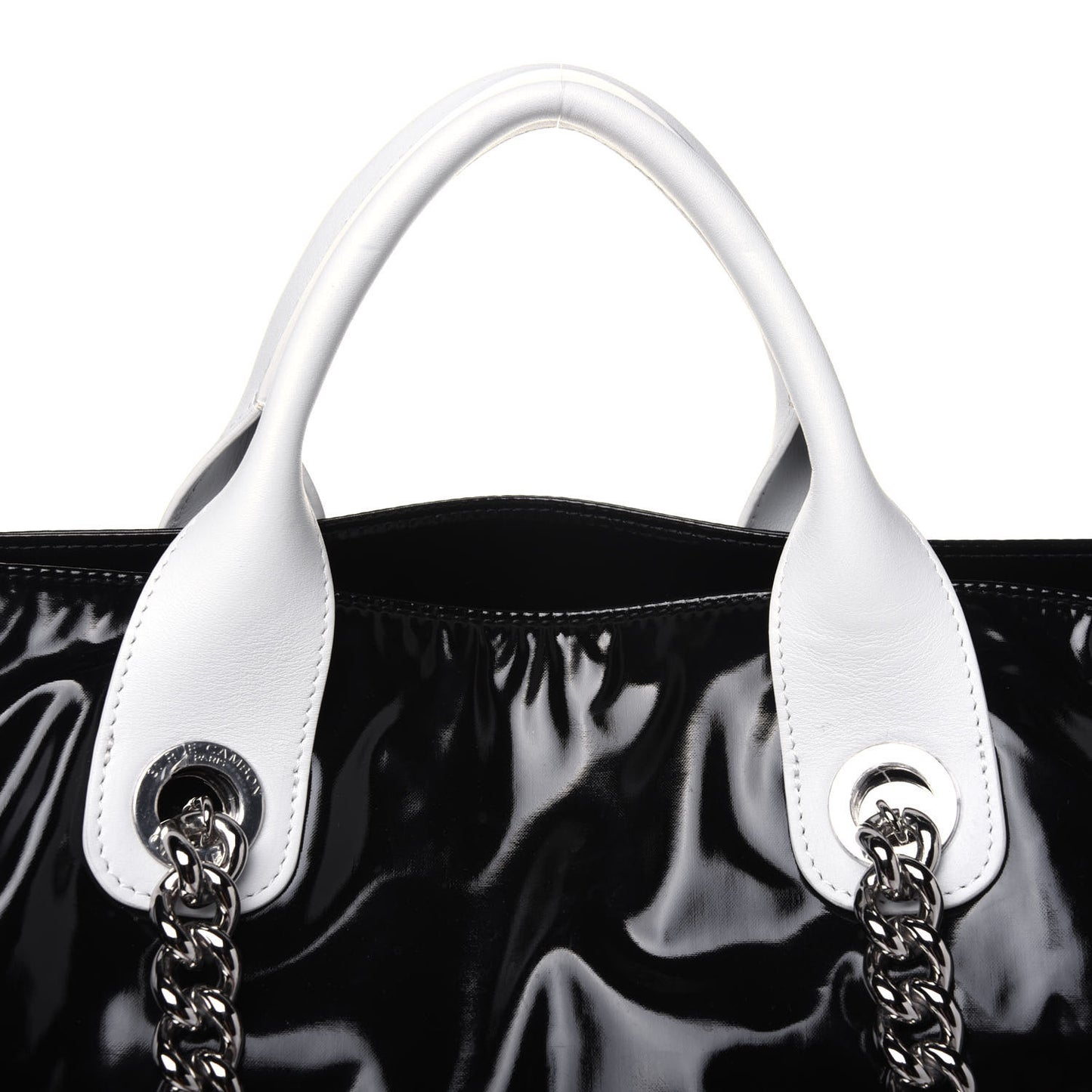 Vinyl Large La Pausa Bay Shopping Bag Black